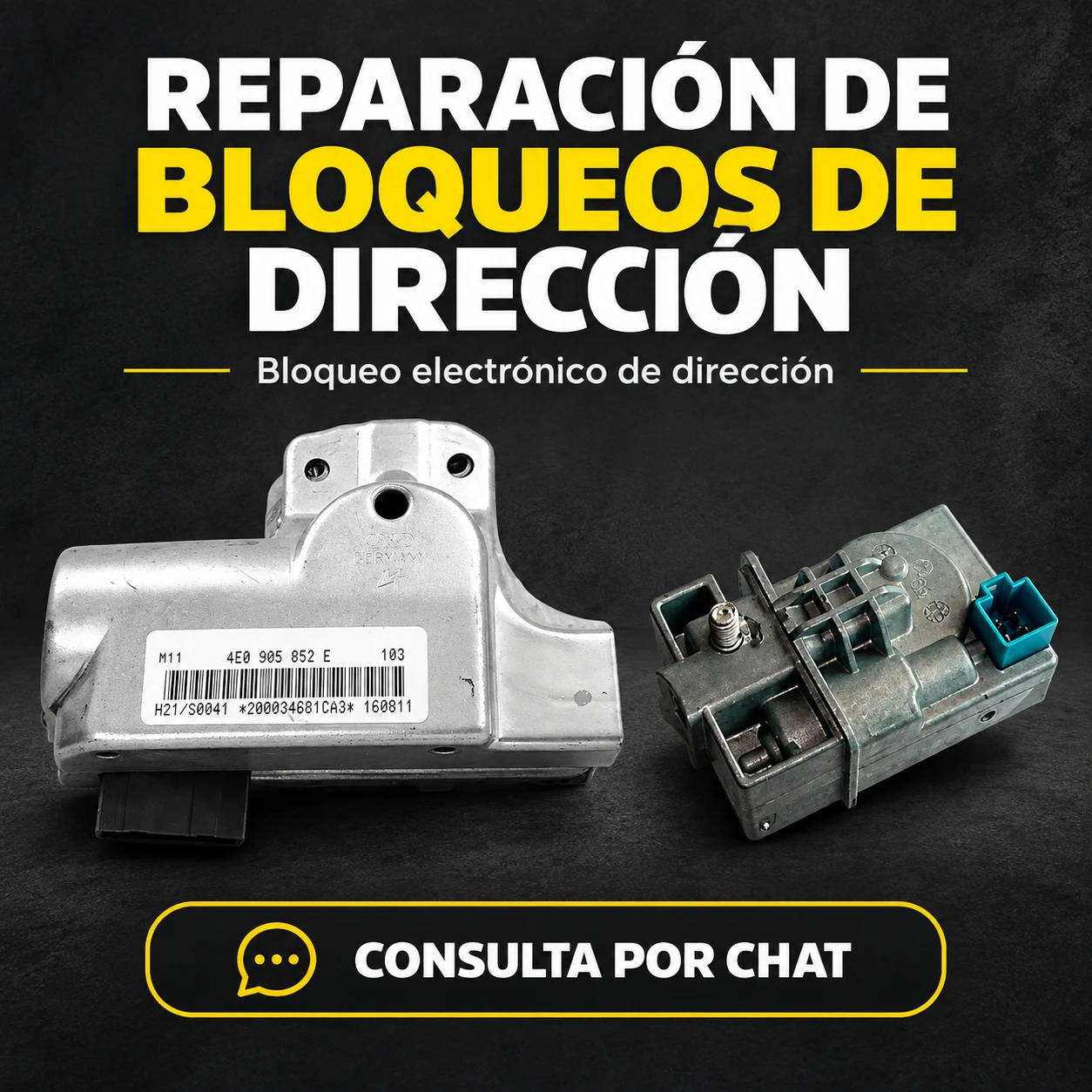 Reparación de bloqueos electrónicos de dirección ELV